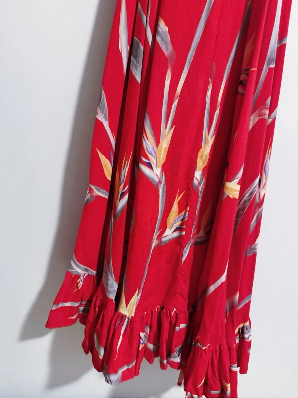 Lexbreezy - Red Bird of Paradise Wrap Dress